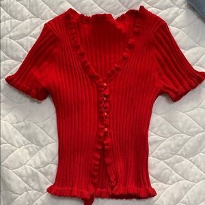 Verge Girl Red top